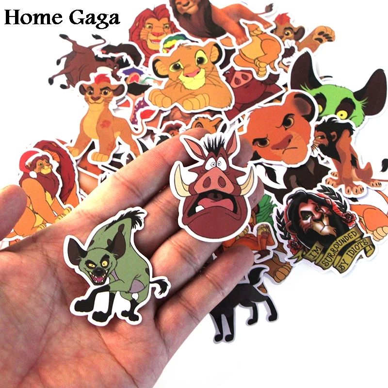Homegaga 40 шт. Король Лев 90s художественный принт домашний Декор настенный ноутбук телефон багаж ноутбук велосипед Скрапбукинг наклейки D1846