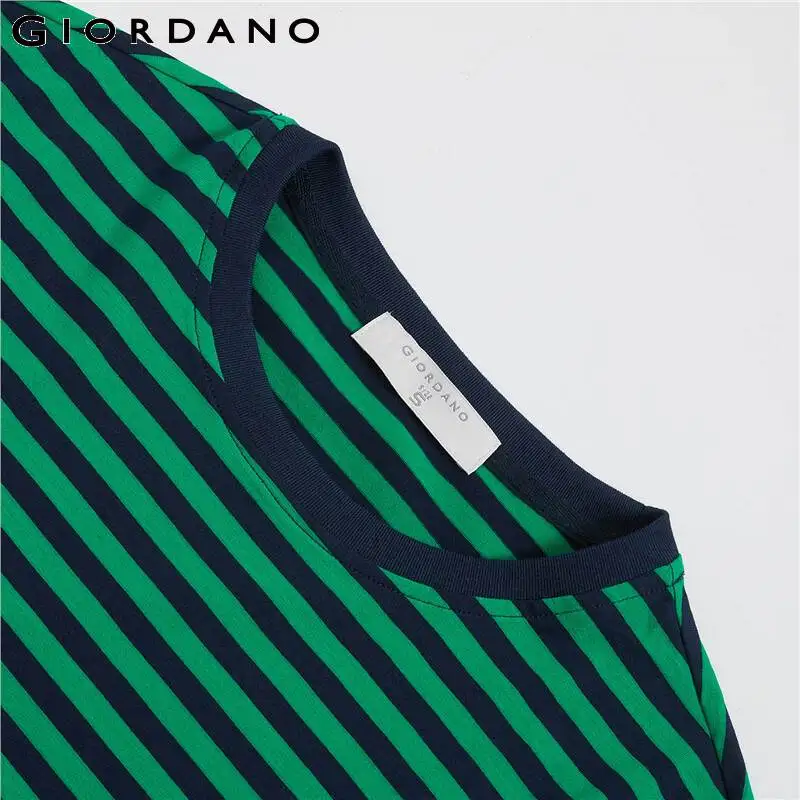 Футболка Giordano женская эластичная мягкая футболка в полоску|Футболки| |