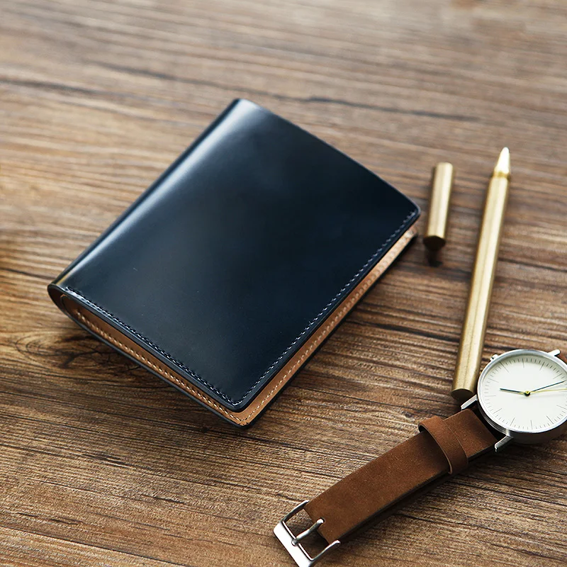 Мужские кожаные кошельки LANSPACE crup портмоне ручной работы от известного бренда |