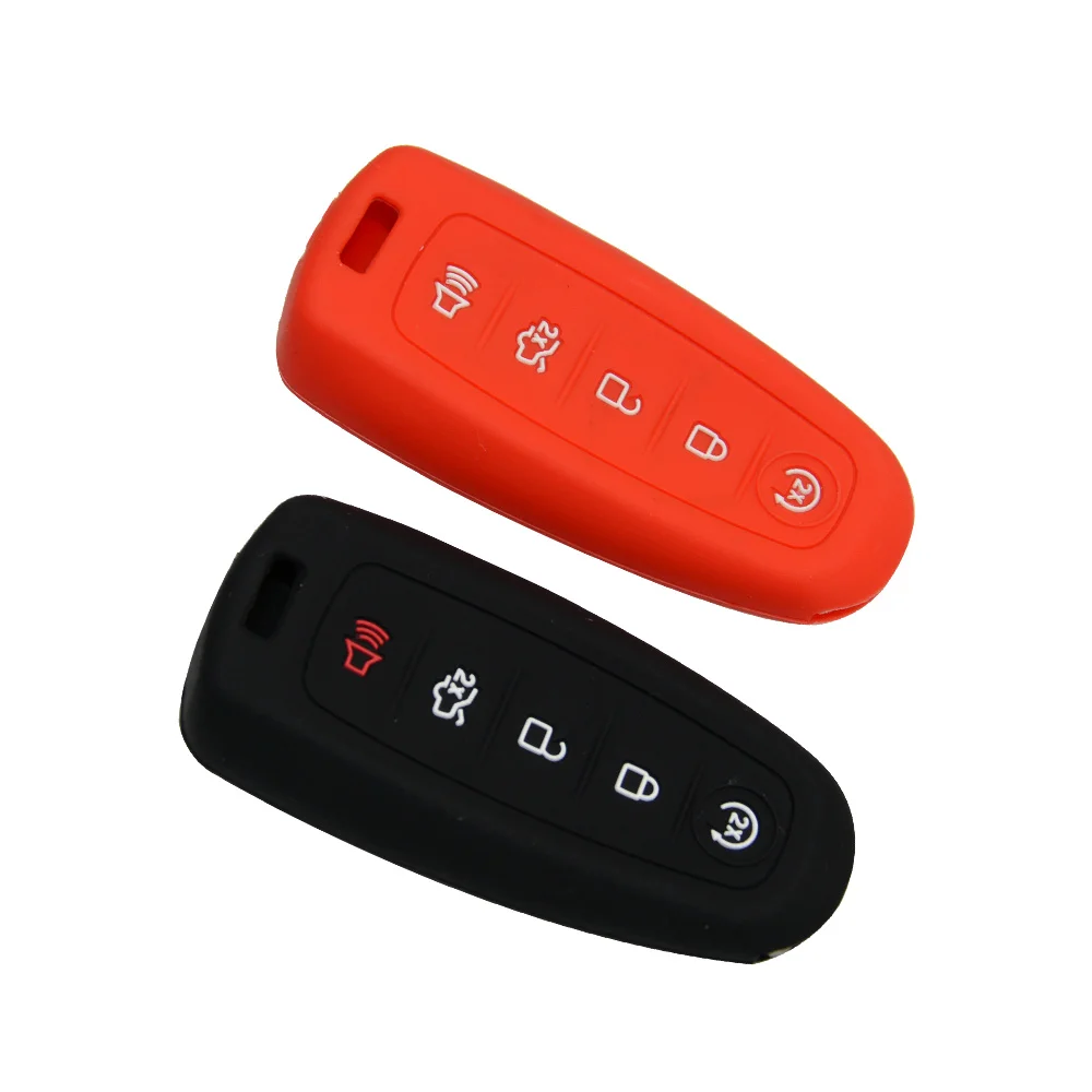 Цветной 5 кнопочный силиконовый резиновый чехол для автомобильного ключа