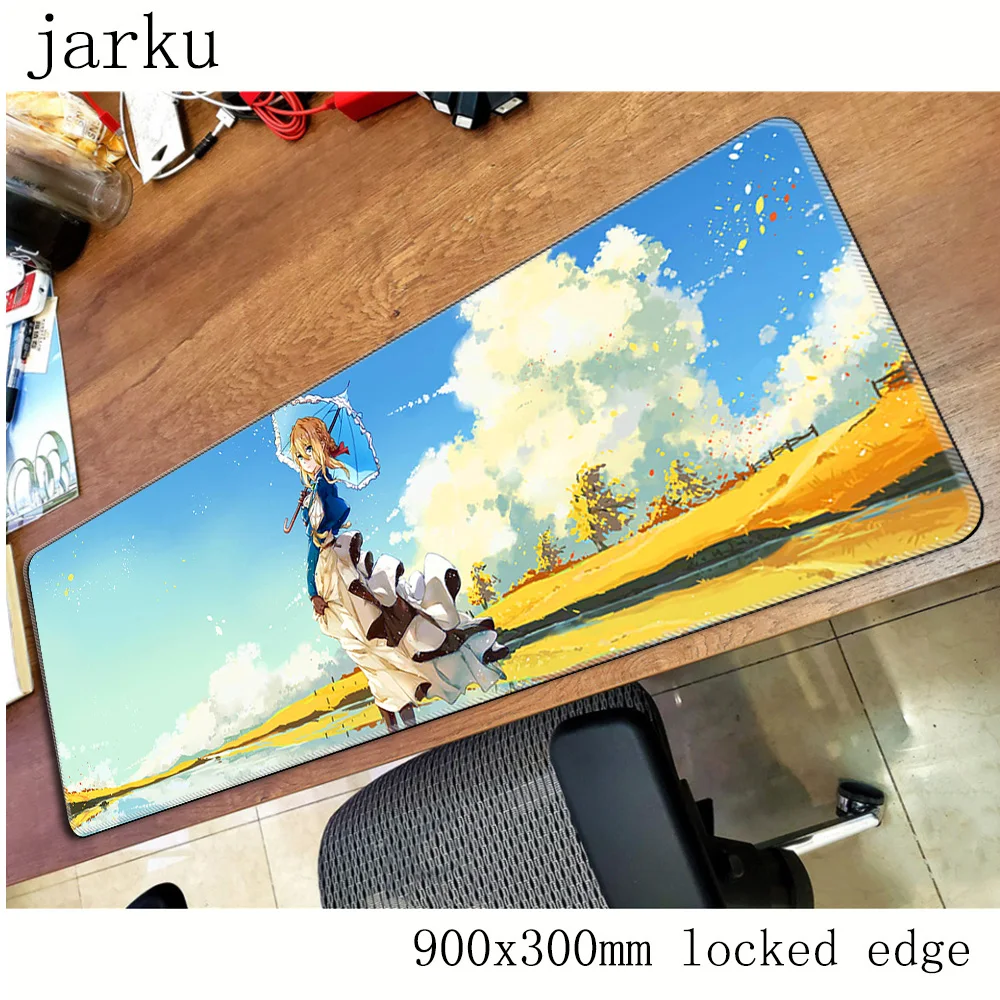 Геймерский коврик для мыши Фиолетовый evergarden 900x300x3 мм игровой locrkand аксессуары