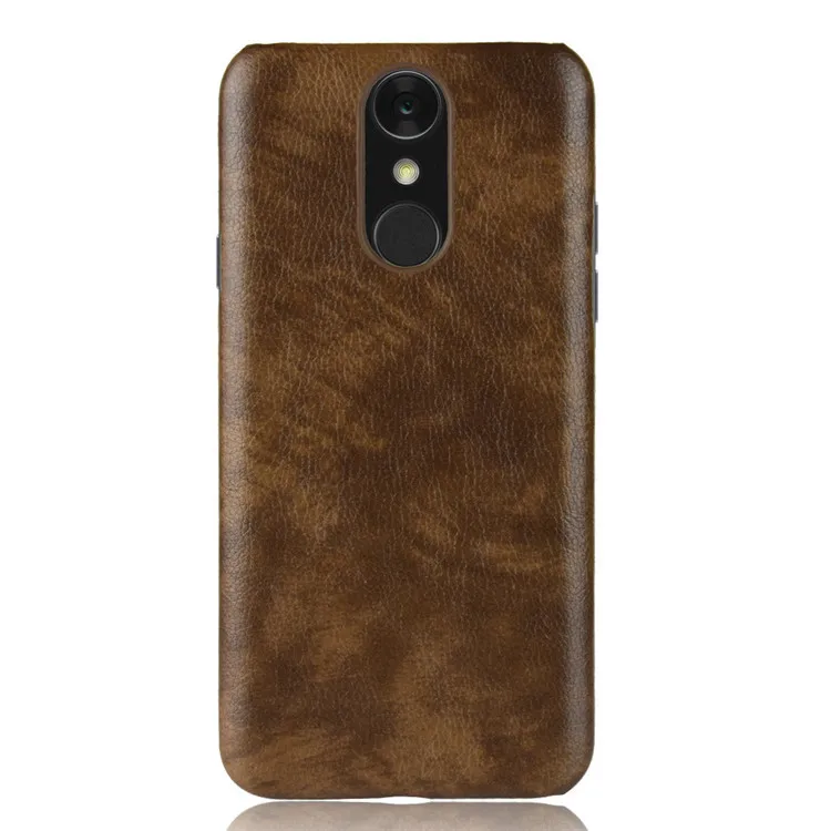 Роскошный кожаный чехол для LG Q7 + Plus 5 '' жесткий матовый Q 7 из ПУ кожи бампер Fundas