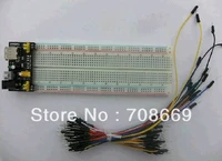 3 3v5v mb102 breadboard power modulemb 102 830 points solderless prototype bread board kit 65 flexible jumper wires