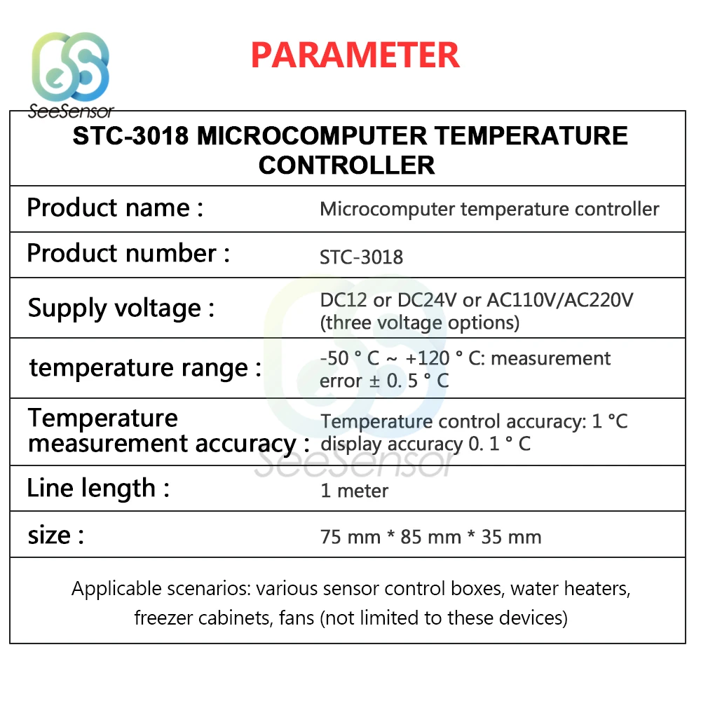 Двойной цифровой регулятор температуры Переключатель STC-3018 12 В 24 в 110 В 220 В по Цельсию и Фаренгейту C/F терморегулятор Термостат