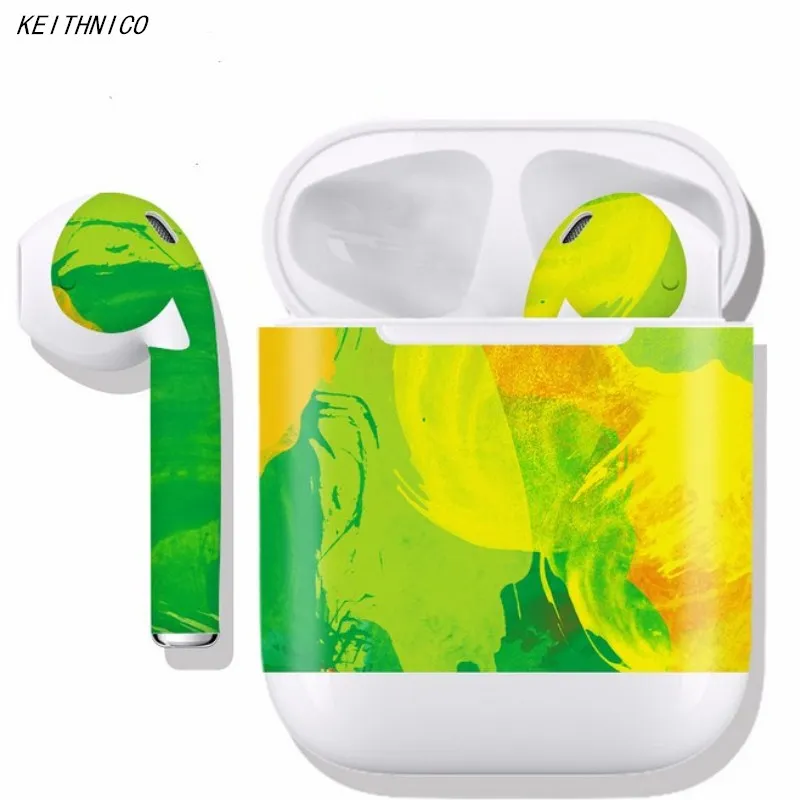 1 шт. Защитная Наклейка для AirPods аксессуары полная защитная крышка bluetooth