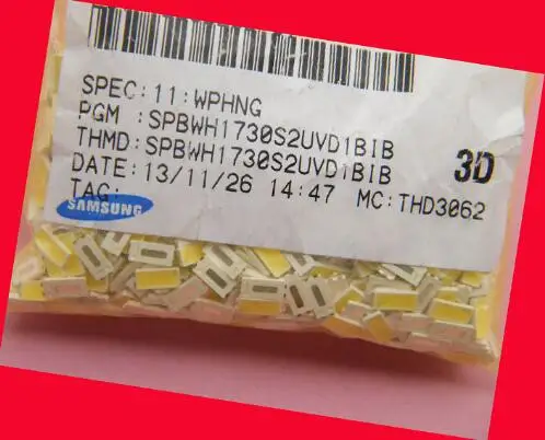 300 шт./лот для ремонта Samsung tcl LCD TV светодиодная подсветка лампа SMD светодиоды 7030 6V