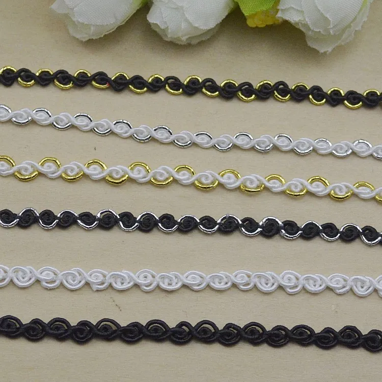 Высококачественная Золотая кружевная отделка 100 метров сделай сам рукоделие