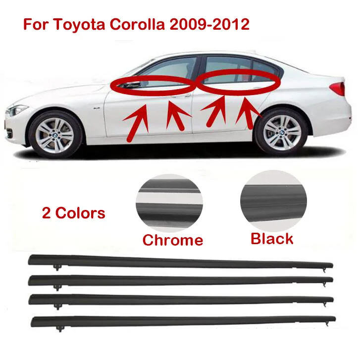 Уплотнительный ремень для дверей Toyota Corolla 2009 2010 2011 2012 внешний уплотнительный