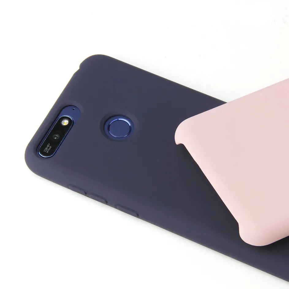 For Huawei Y6(2018)/Honor 7A(AUM-AL00) 5.7in Case Premium Solid Color Silicone TPU Soft Comfortable Phone Protection Cover |