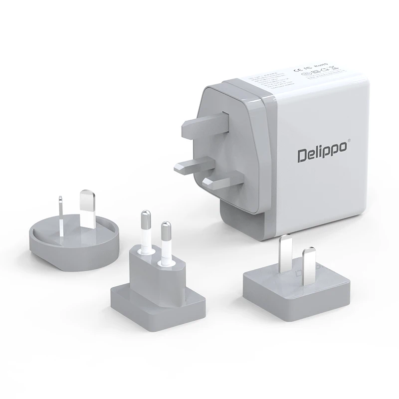 Delippo [UL Listed] 65 Вт USB C зарядное устройство PD & QC 3 0 в 1 дорожное настенное адаптер