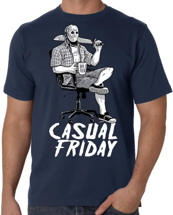 Новая синяя Повседневная футболка в стиле Friday The 13th Jason Voorhees из 100% хлопка|Мужские