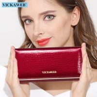 women wallets brand design high quality leather wallet female hasp fashion dollar price alligator long women wallets and purses