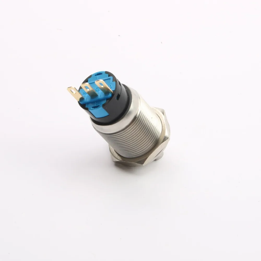 19mm metal Brass nickel plating push button switches Rotate buttons for machine Auto without LED | Обустройство дома