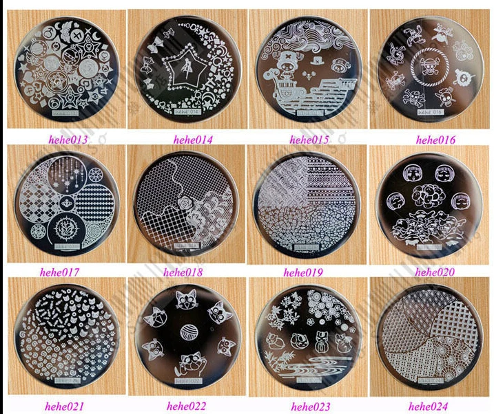 20 шт Новый дизайн ногтей штамповка шаблон изображения пластины HEHE серии (25 36) ***