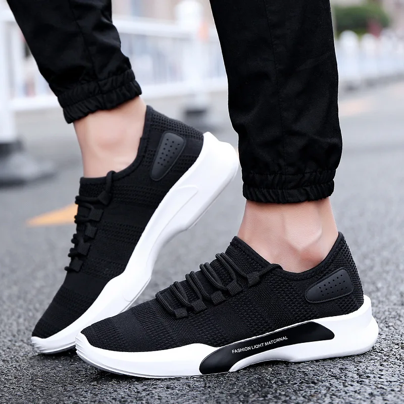 LAKESHI Brand Sneakers Men Shoes Casual Lightweight Breathable Slip-On Fashion Footwear Male Adult | Обувь