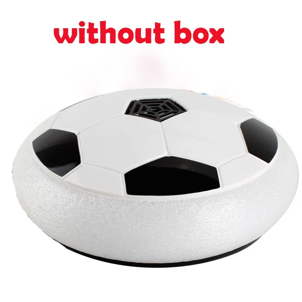 without box white Светодиодный светильник, мигающий шар, игрушки, воздушные футбольные мячи, диск, скользящий, многоповерхностный, парящий, футбольная игра для детей, дропшиппинг - Цвет: without box white