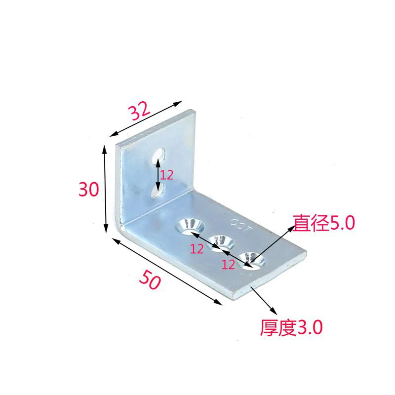 Custom Laminate Support Furniture Connector Universal Nickel-Plated Angle Iron Right L-Shaped | Обустройство дома