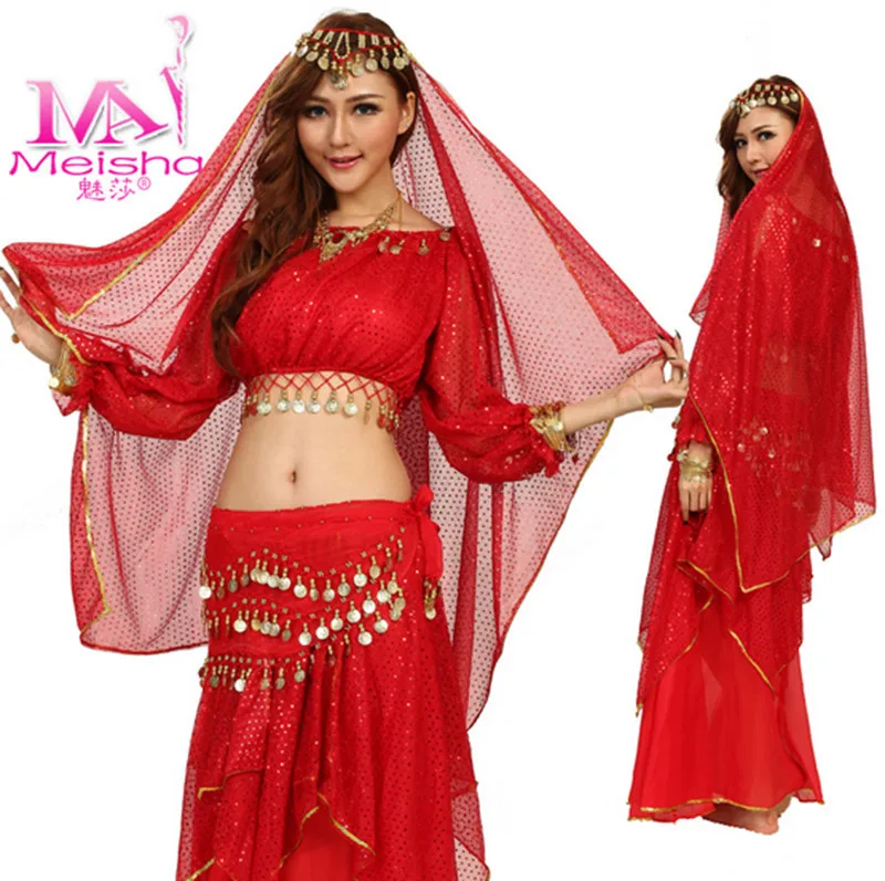 Танец живота костюм сексуальная блесток вершины танец платье упражнения