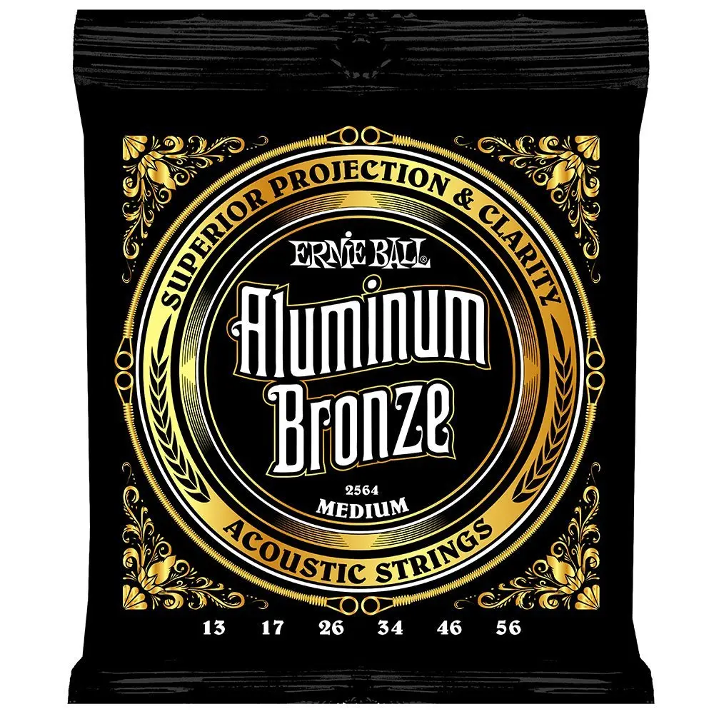 Ernie Ball 2564 алюминиевые бронзовые средние Струны для акустической гитары 013-056 |