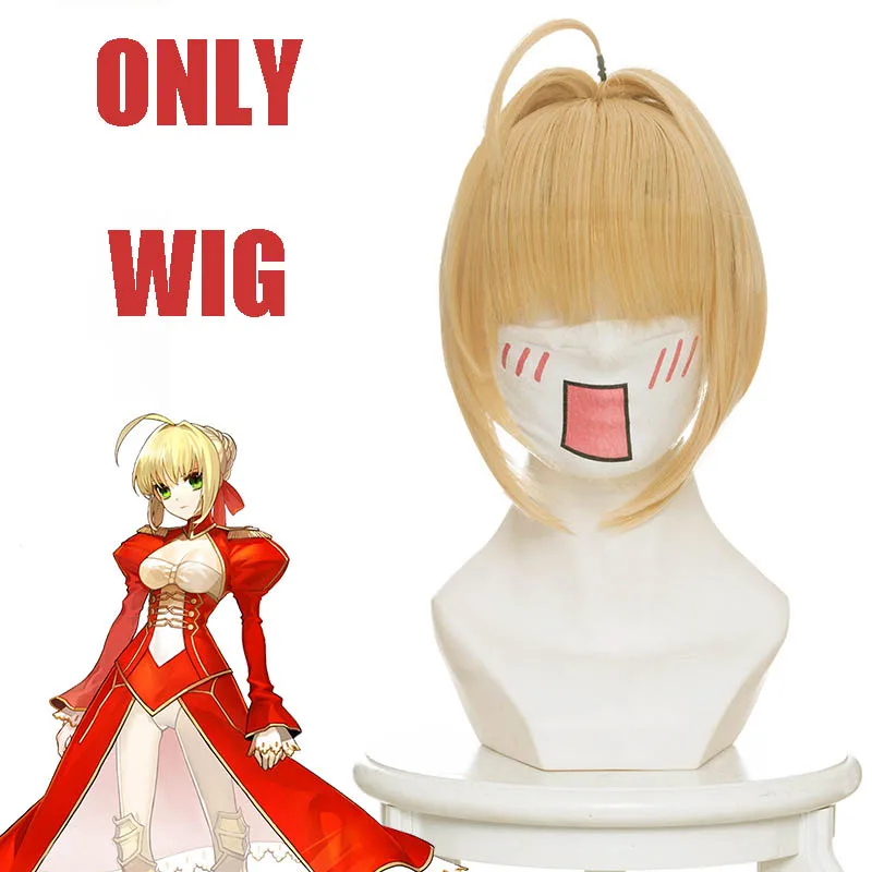 A Аниме Fate Grand Order Нерон Клавдий Цезарь Огастус Косплей Костюм Fate/Extra Saber красный купальник Косплей Костюм с париком - Цвет: A