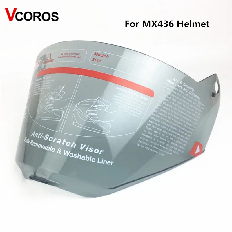 Сменный щит для лица шлема мотокросса LS2 MX436 свободный от царапин размер MX436|helmet face
