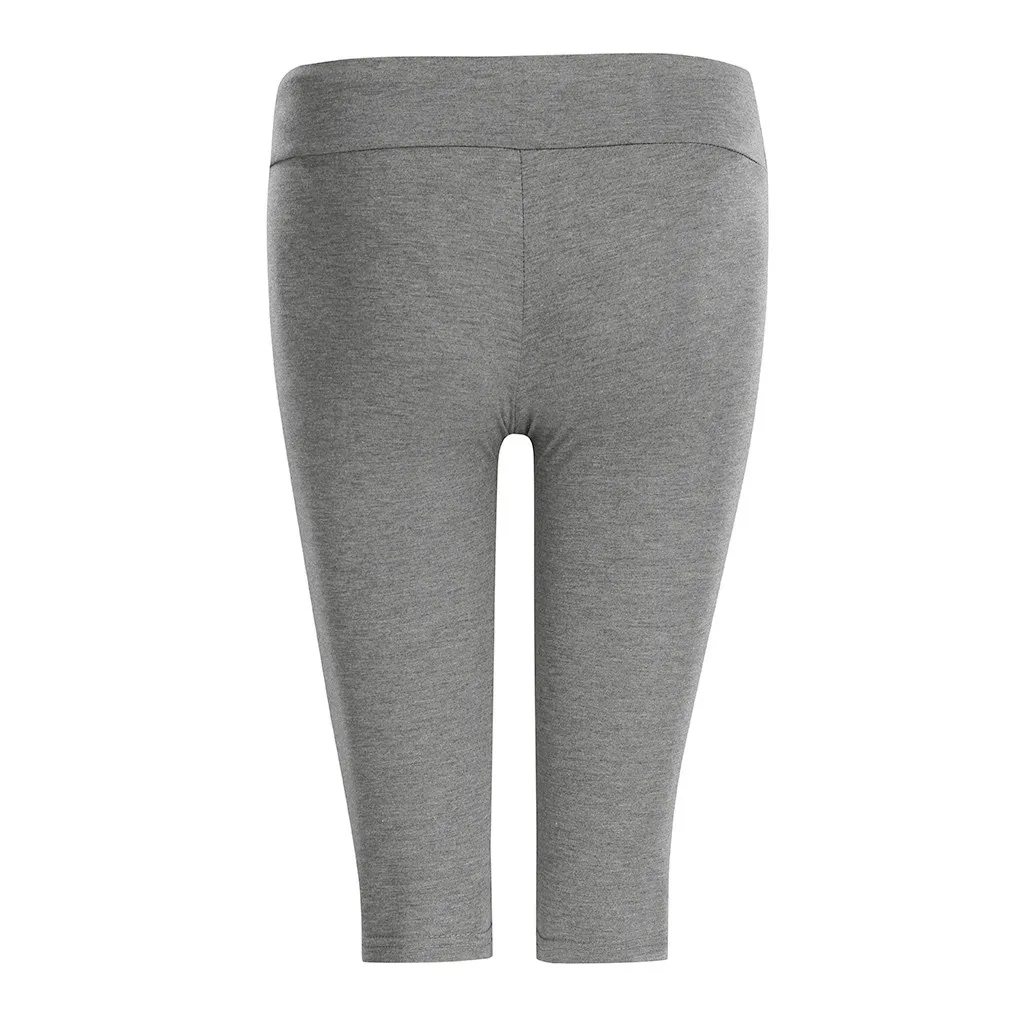 SAGACE High Waisted Maternity Women Calf-Length Legging Pants Cropped Trousers Summer Casual Elastic Pants Trousers Maternity