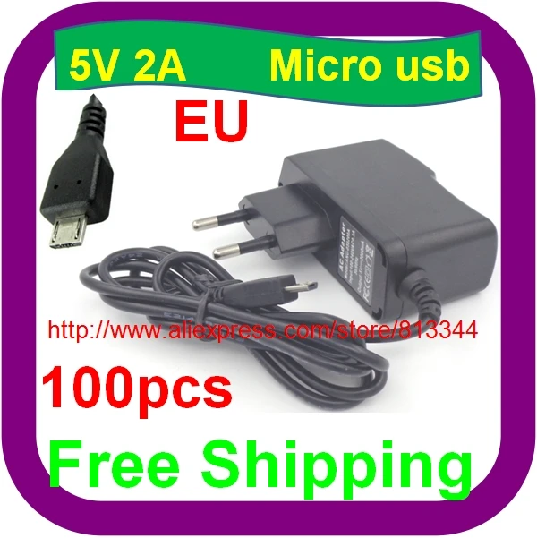 100 шт. интеллигентая (ый) IC решения 5V2A Ras PI 2 Raspberry Питание Блок адаптер переменного