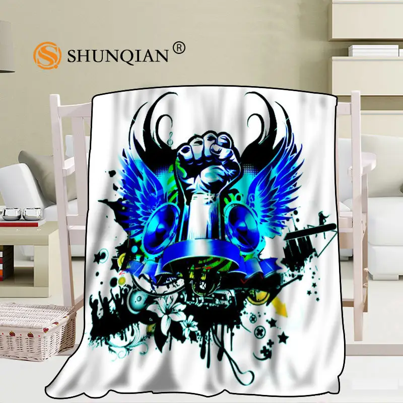 vender Cobertor Feito Sob Encomenda Da Arte Musical Que Mistura A Tela 56x80 Polegadas 50x60 Polegada 40x50 Polegada Sofá Cama Cobertor Cobertor Adulto Criança Quente