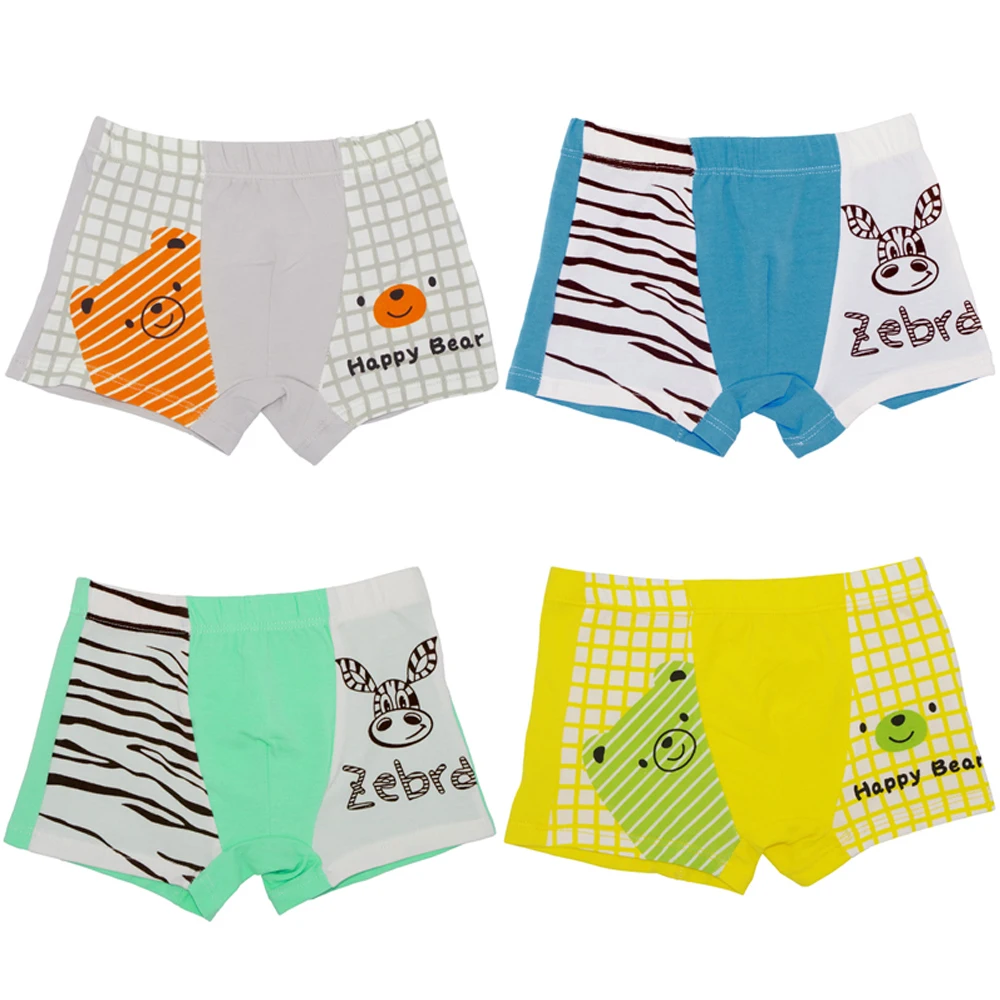 Детское нижнее белье 4 сезона трусы боксеры для мальчиков и девочек детские с