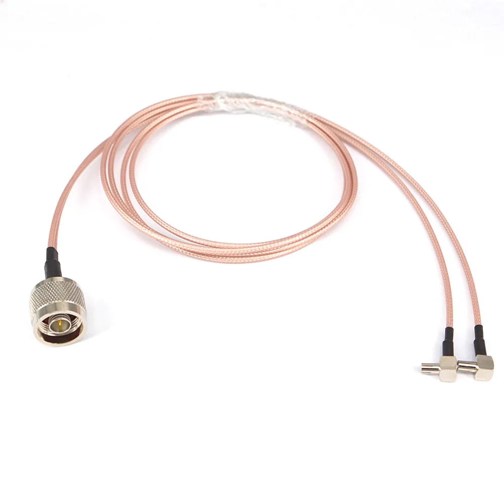 10 шт. Штекерный и Y образный 2X TS9 разъем кабель Pigtail RF удлинитель RG316 1 м