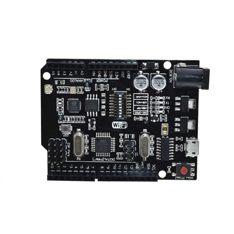 UNO R3 + WiFi ATmega328P ESP8266 (память 32 Мб) Φ CH340G для Arduino Uno NodeMCU WeMos Новое поступление |