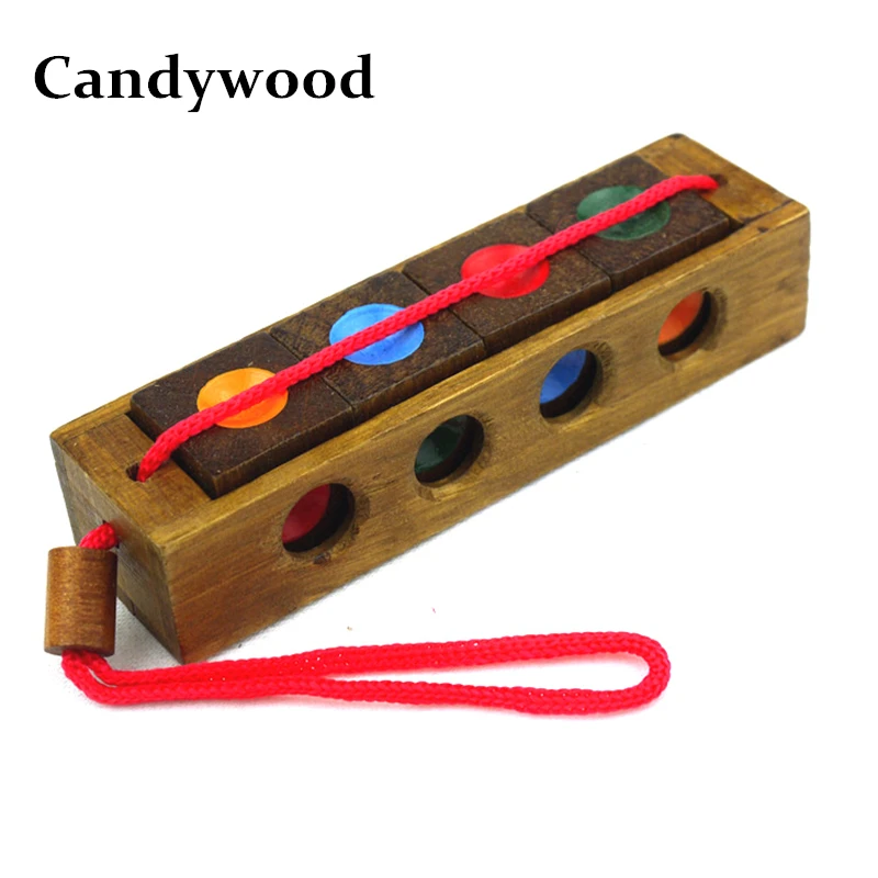 Деревянная игрушка Candywood головоломка для разблокировки ключей Классическая