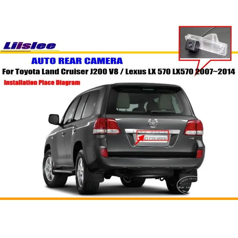 Liislee Автомобильная камера для Toyota Land Cruiser J200 V8/камера заднего вида HD CCD RCA NTST
