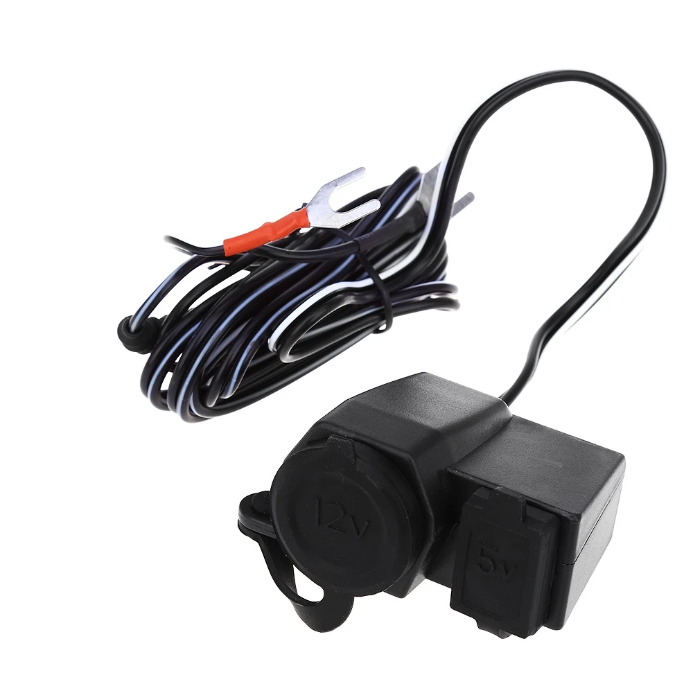 Новый Водонепроницаемый usb разъем питания для мотоцикл 12 V пробки прикуривателя