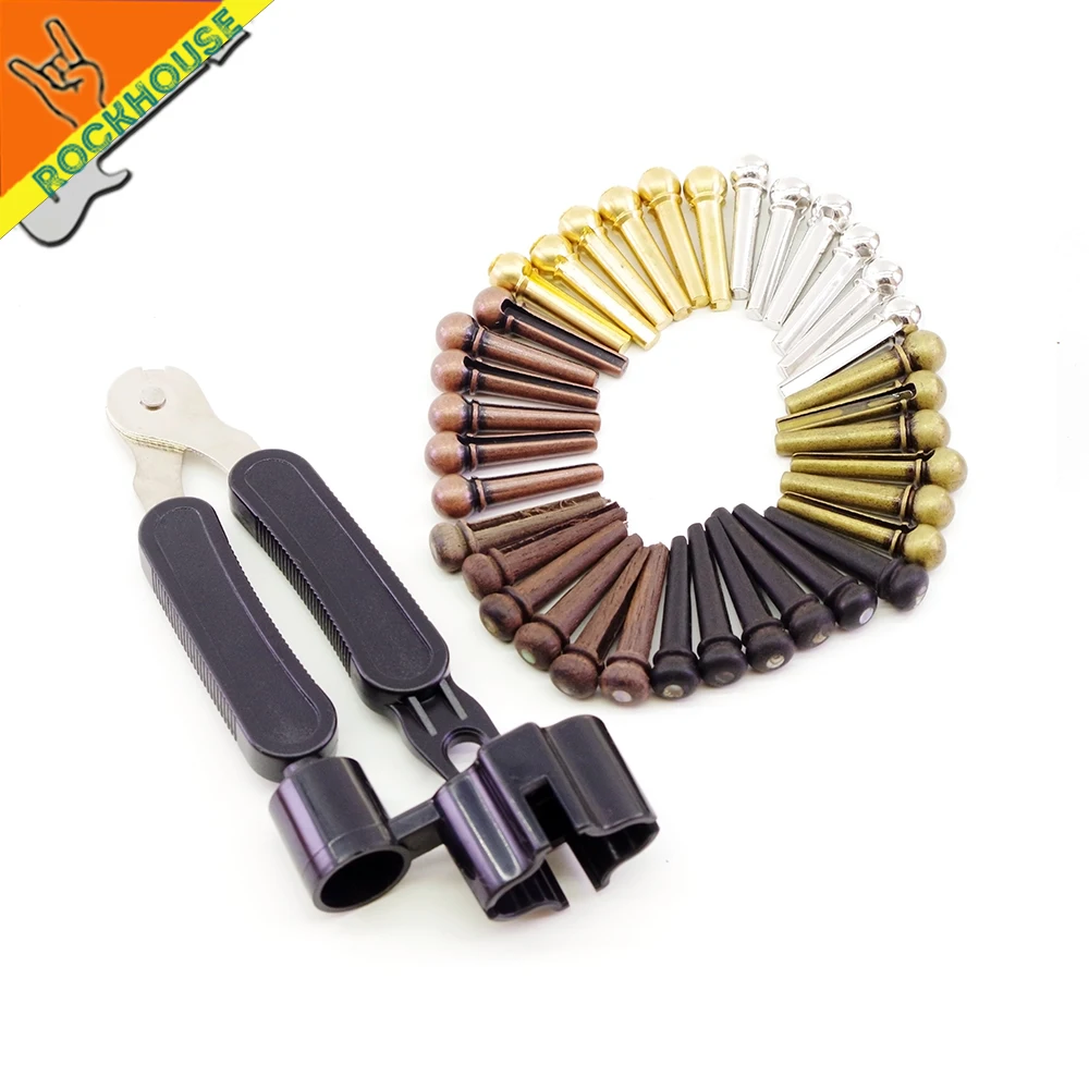 Acoustic Guitar Pegs Bridge Pin Strings Nail Openner Scissors Tuning Peg For And Bass | Спорт и развлечения