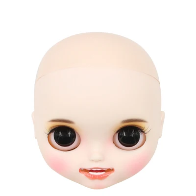 only head Кукла с гибкими суставами, матовое лицо без волос - Цвет: only head