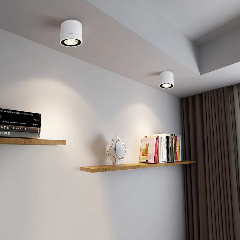 Eusolis Cob Ac85-260v 5 Вт 7 потолочные прожекторы освещение Focos Led Para Hogar Interiores Opbouw пятна |