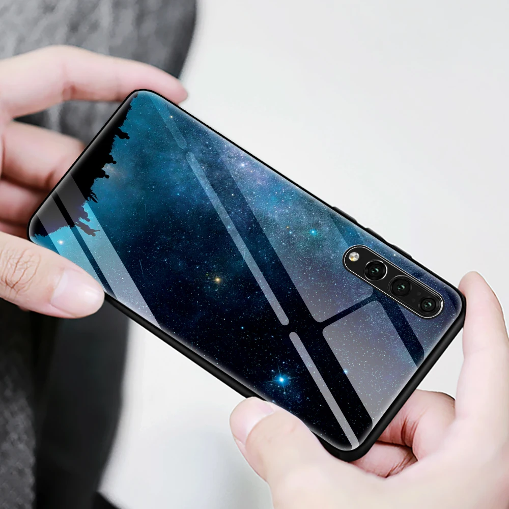 Чехол из витражного стекла для Huawei P20 pro lite мягкий чехол P10 plus mate 10 9 nova 2 honor