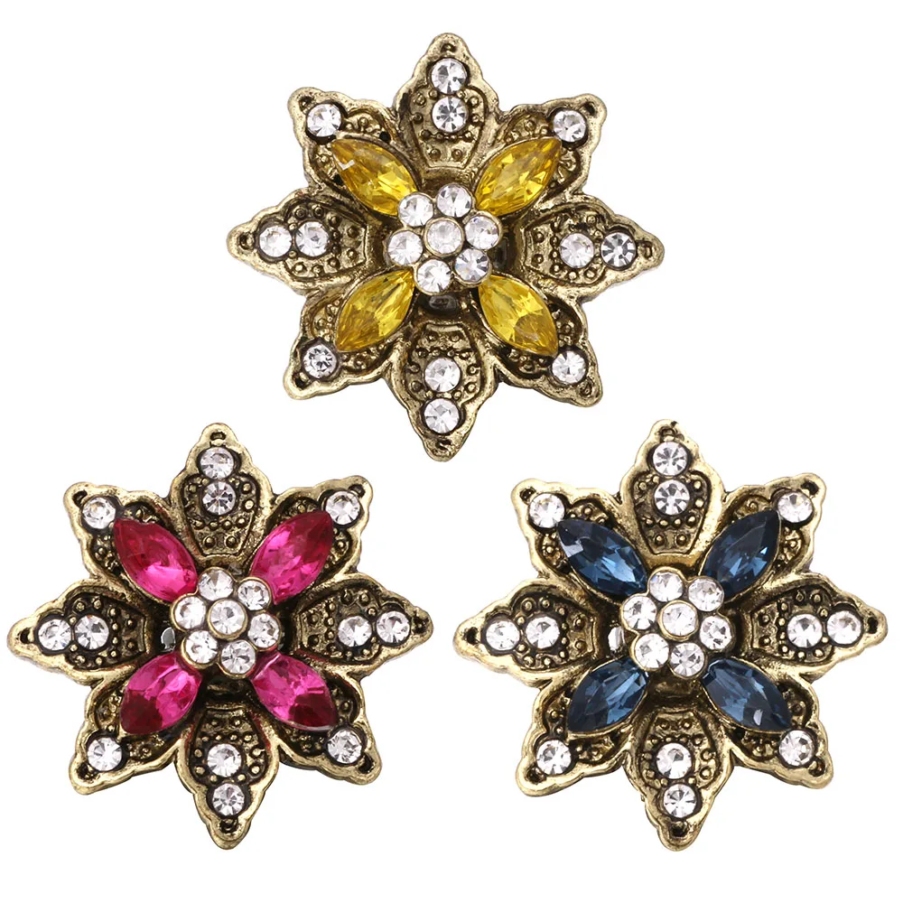 

10 шт./лот новые бронзовые застежки 18 мм, металлические застежки, ювелирные изделия, цветочные застежки для женщин, подходит для 18 мм застежек...