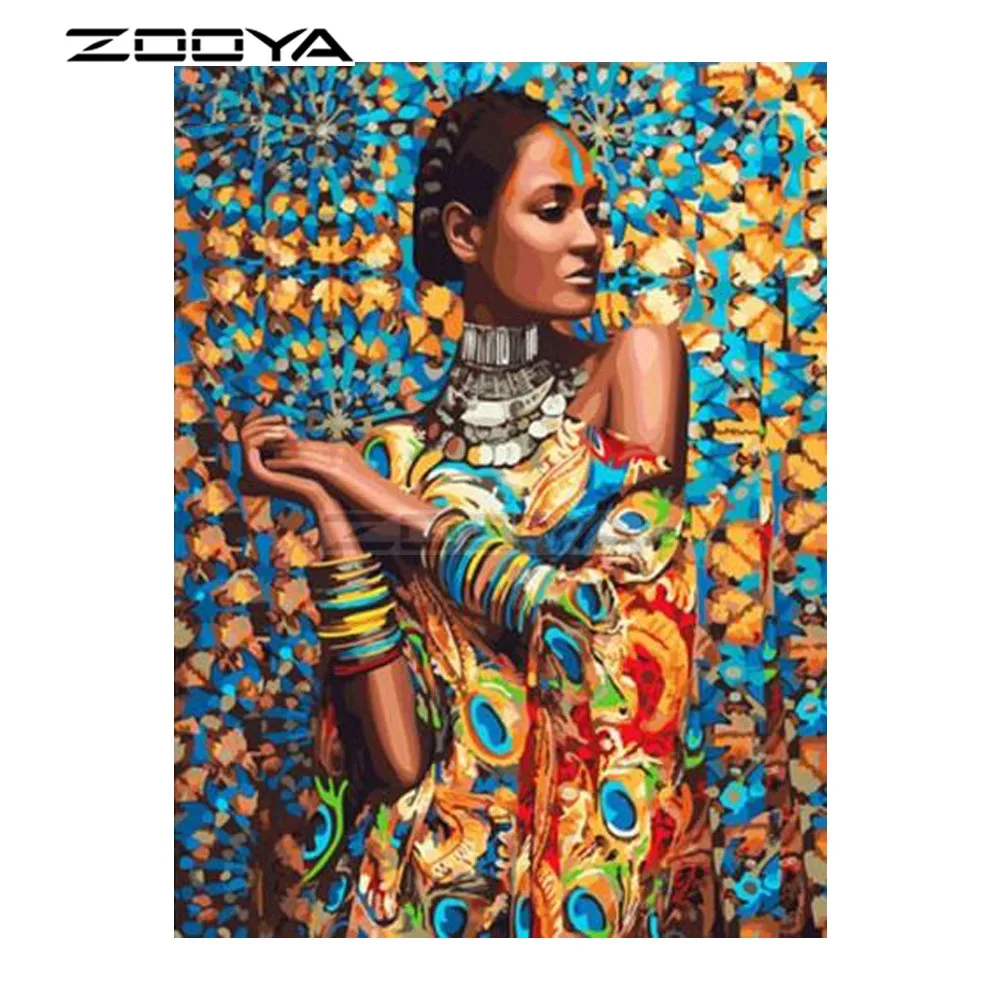 

ZOOYA 2018 New 5D DIY Diamond Painting Mosaic Arts Diamond Embroidery Woman Needlework Rhinestone Pasted Cross Stitch R2974
