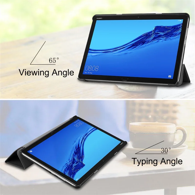 Ultra Slim Cover PU Leather Case For Huawei M5 Lite 10'' Inch HuaWei MediaPad 10 Tablet 10.1 BAH2-L09/W19 DL-AL09 | Компьютеры и