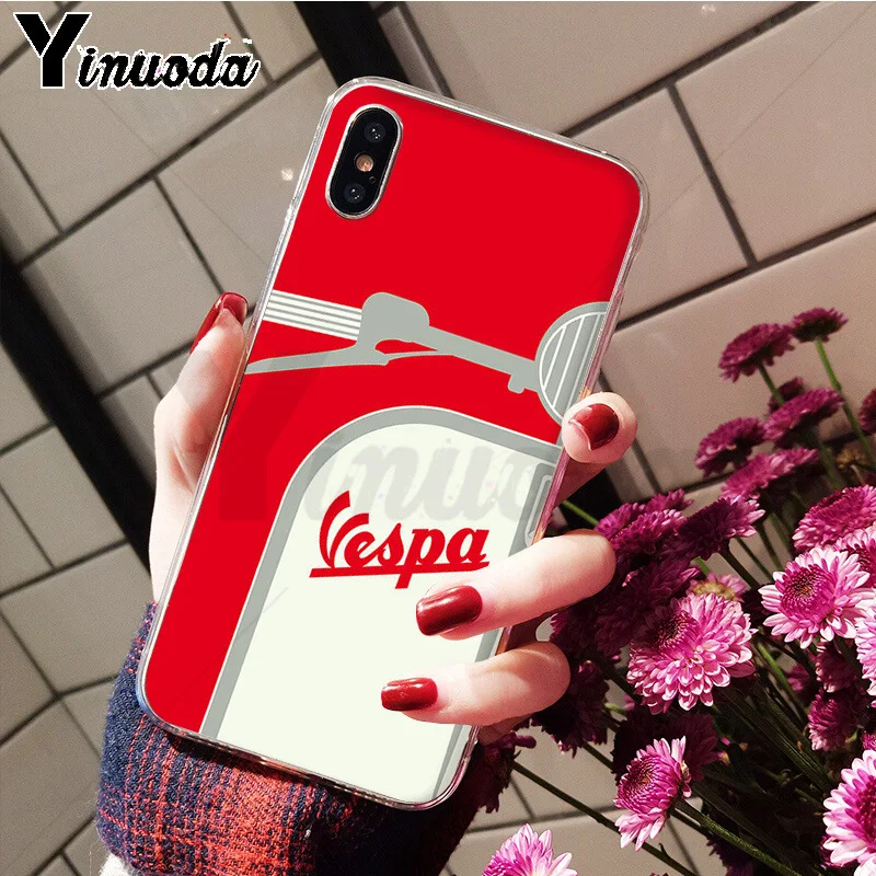 Чехол Yinuoda Vespa для мобильных телефонов мягкий ТПУ чехол Apple iPhone 8 7 6 6S Plus X XS MAX 5 |