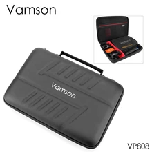 Vamson большой Водонепроницаемый переносной чехол из ПУ-кожи для экшн-камеры Gopro Hero 8/7/6/5 для DJI OSMO действий для спортивной экшн-камеры Xiaomi YI твердой оболочки VP808
