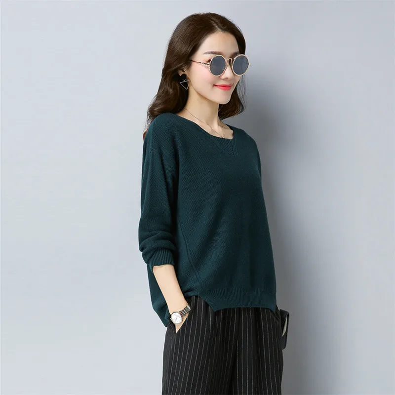 Лидер продаж женские свитера новинка 2018 Осенний пуловер топы женский модный