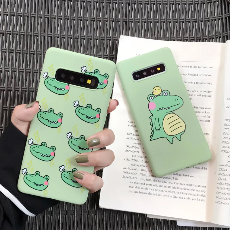 Милый чехол для телефона с динозавром Samsung Galaxy Note 8 9 мягкие чехлы из ТПУ рисунком