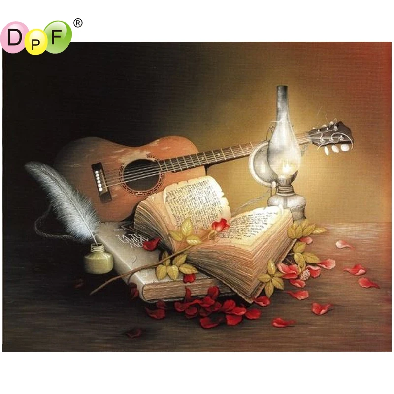 Набор для алмазной мозаики DPF книги &quotсделай сам&quot and music 5D полноразмерный