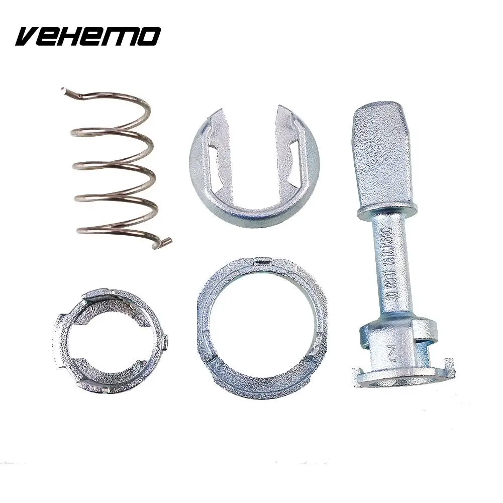 Vehemo Silver 5Pcs/Set Left Right Door Lock Spare Cylinder Kit Durable Premium Automobile 1U0837167 | Автомобили и мотоциклы