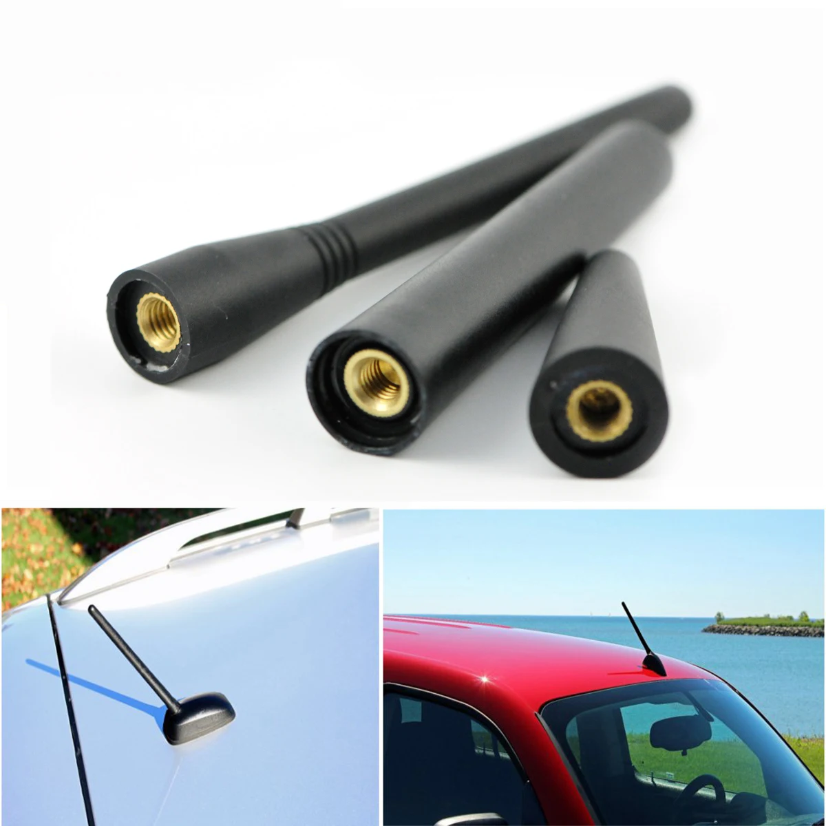 2 3 4 дюйма автомобильная антенна маска автомобиля короткий твердый черный для Toyota