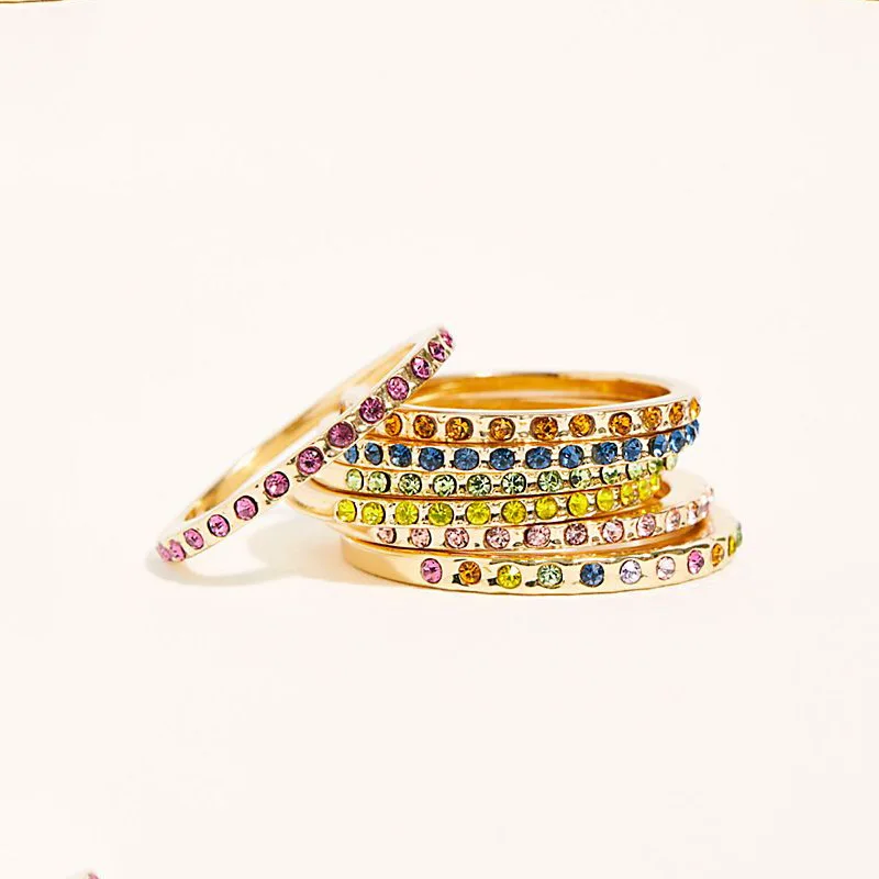Простое Золотое кольцо с кубическим цирконием для женщин,, Boho, цветное, лаконичный дизайн, Женское кольцо, вечерние, свадебные, модные ювелирные изделия