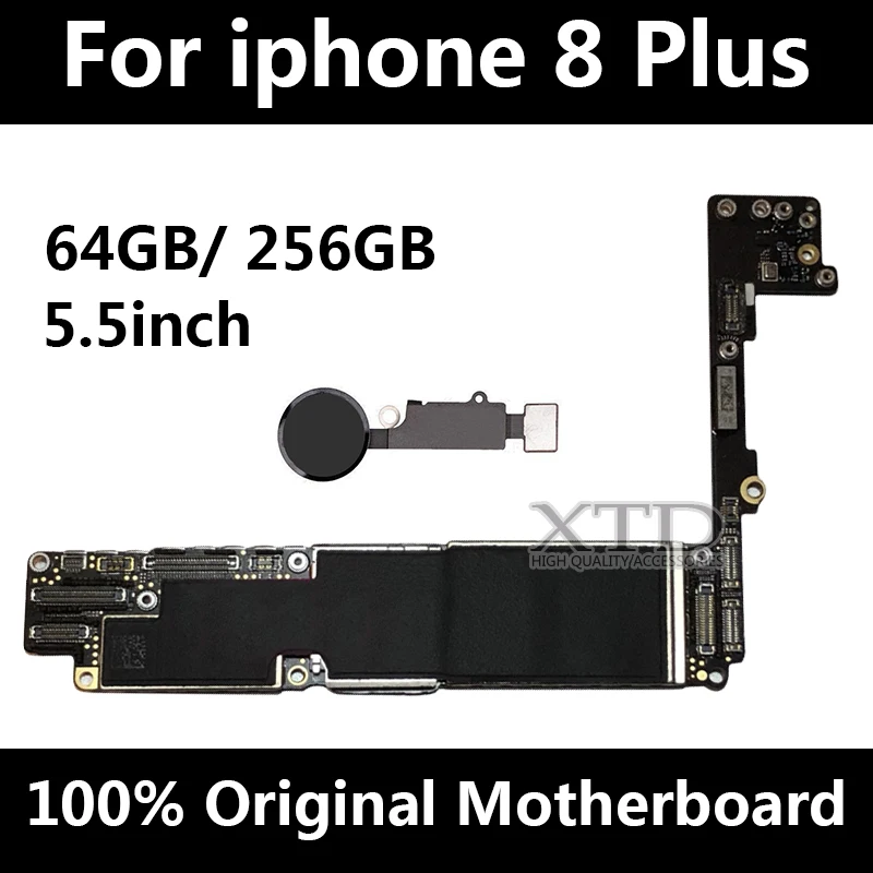 Оригинальная разблокированная материнская плата для iphone 8 Plus с Touch ID P мобильный